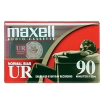 Maxell UR 90 Minutes Audio Cassettewith Protective Case, 7 Pack