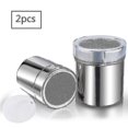 thumbnail image 1 of 2pcs Stainless Steel Chocolate Shaker with Lid, 1 of 2