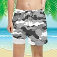 thumbnail image 2 of NAFUU Boys Casual Shorts Dinosaur Prints Swim Trunks With Stretch Comfortable For Kids Summer Active Wear Swim Shorts Boys Sizes 10-12 Years, 2 of 4