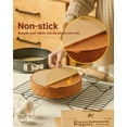 thumbnail image 4 of Katbite 200Pcs 8 Inch Parchment Paper Rounds, Unbleached & Non-stick, Precut Parchment Circles for Spring Pan, Storage/Freezing Hamburger Patties, 4 of 8
