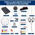 thumbnail image 3 of Kit de Costura con 172 Piezas, Suministros de Costura Premium Portátil, Kit Coser Profesional, Hilos para Coser Ideal para Inicio, Viaje, Uso de Emergencia, con Tijeras, Hilo, Agujas, Cinta Métrica, 3 of 4