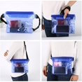 thumbnail image 4 of Bolsa impermeable con cinturón ajustable para garantizar la seguridad y sequedad de los objetos de valor del teléfono móvil, adecuada para la playa, senderismo, etc. (2 piezas) (naranja+púrpura), 4 of 5