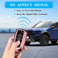 thumbnail image 4 of Key Fob Cover Compatible with Ford Explorer Fusion Escape Edge Expedition Mustang F150 F250 F350 F450 F550 Bronco Keychain Case Holder Protector,Pink, 4 of 7