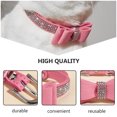 thumbnail image 2 of Weiweiguan 1 Ensemble Collier pour Chien avec Strass Collier Réglable avec Nœud Collier d'Entraînement pour Chien, 2 of 7