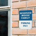 thumbnail image 5 of Warning Tin Sign Reserved Moose Family Parking Only Street Metal Tin Sign 12x8in Rust Free UV Durable Protected Metal Sign Wall Art for Men Cave Bar Home Bedroom Door, 5 of 5