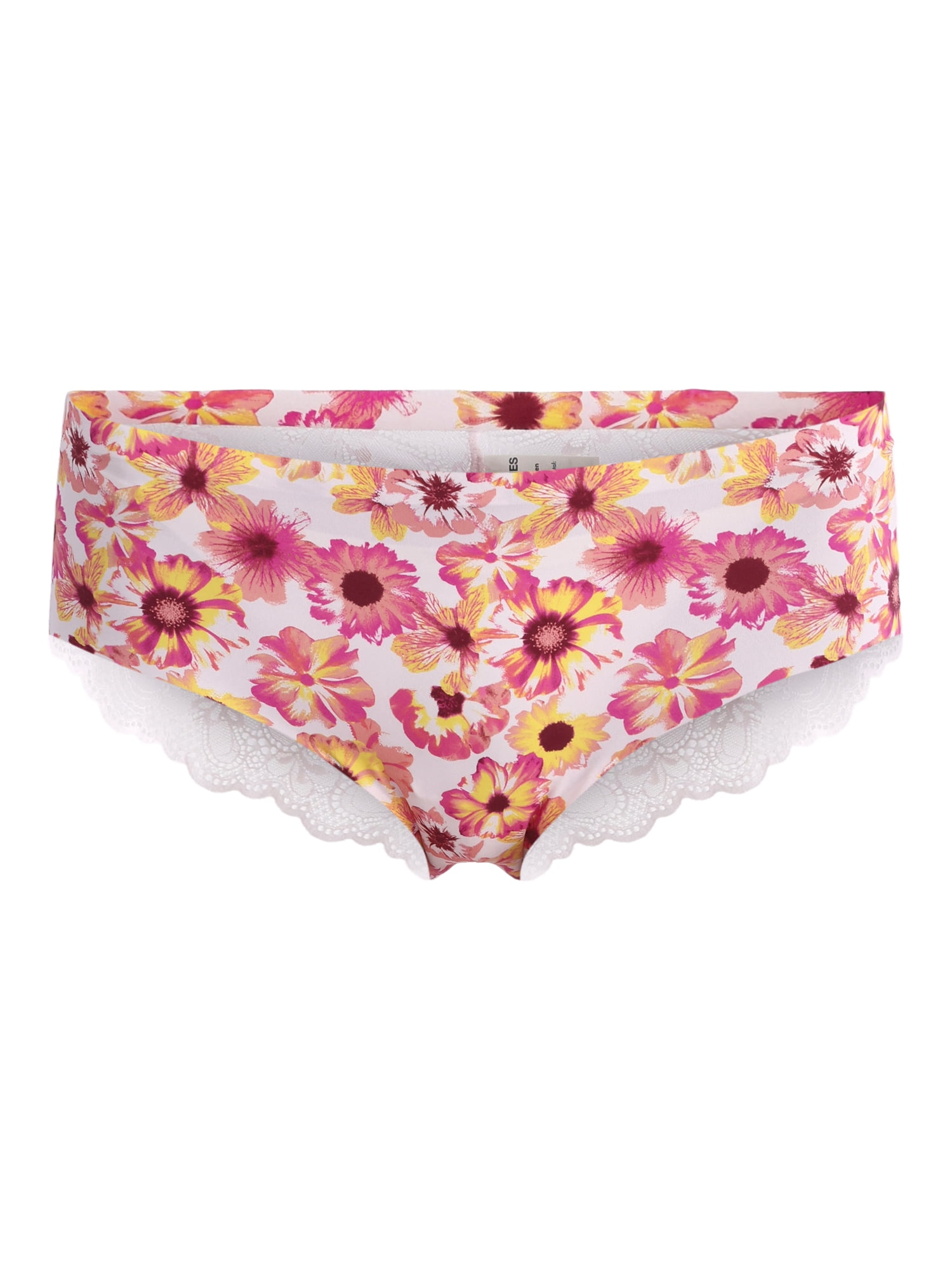 (3 pack) No Boundaries Micro Hipster Panties with Lace, Women’s