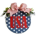 thumbnail image 1 of La puerta de bienvenida del Día de la Independencia de los Estados Unidos cuelga el listado de la ronda patriótica estadounidense Wmkox8yii fhajkh668, 1 of 1