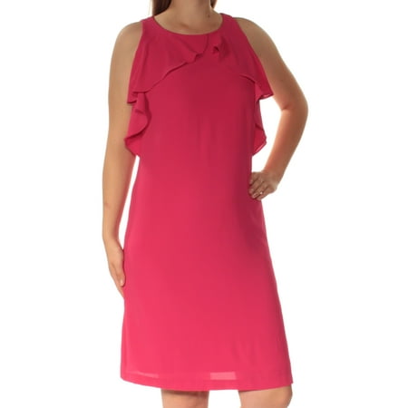 JESSICA SIMPSON $98 Womens New 1275 Pink Sleeveless Shift Dress 10 B+B