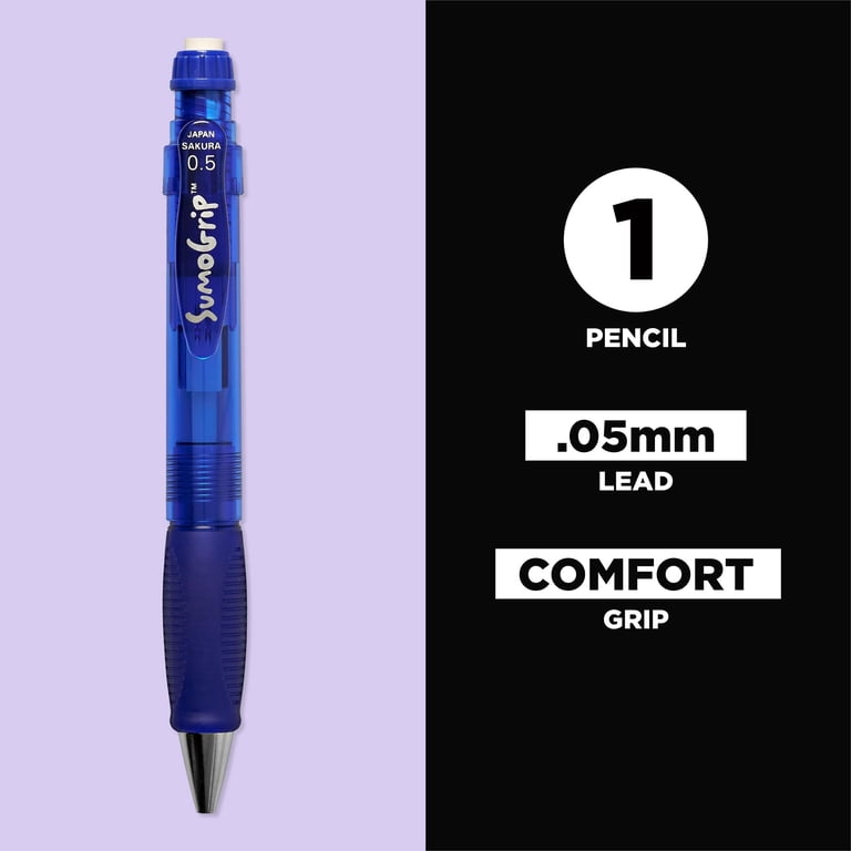 Sakura Sumo Grip Pencil, .5mm, Clear Blue - Walmart.com