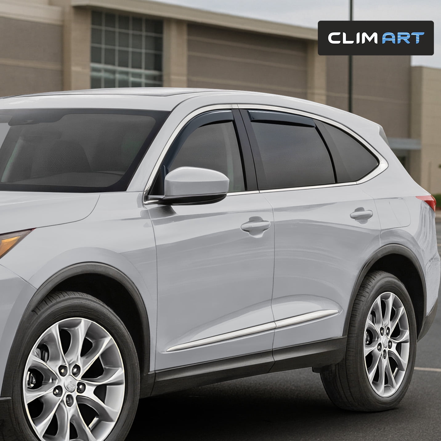 CLIM ART in-Channel Incredibly Durable Rain Guards for Acura MDX 2022-2026, Original Window Deflectors, Vent Window Visors, Vent Deflector, 4 pcs. - 622516