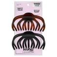 thumbnail image 2 of (3 pack) Scunci Recycled Large Claw Clips - Brown/Black - Thick Hair - 2-Count, 2 of 8