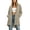 Khaki, variant on Horkkom Zip Up Hoodie Women Long Tunic Hooded Sweatshirt Casual Loose Hoodies Jackets with Pockets L