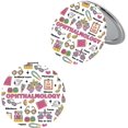thumbnail image 1 of OKEYCH Future Ophthalmologist Gift Optometry Tech Makeup Mirror Eye Doctor Pocket Mirror Ophthalmology Graduation Gift (Optometry Tech J C), 1 of 7