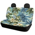 thumbnail image 5 of Chririnla Tropical Hibiscus Palm Pattern Protects Against Dirt Rear Bench Seat Covers for Interior Car Interior, Elastic Rear Seat Covers Non-Slip Car Rear Seat Covers, 5 of 7