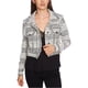 thumbnail image 1 of Chaqueta corta con flecos 1.STATE para mujer gris mediana, 1 of 1