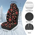 thumbnail image 5 of Garronmavis Rose Fluffy Car Seat Covers 2 Piece Front Seat Cushion Universal Protectors Lightweight Elastic Bucket Seats Cover for Women, 5 of 7
