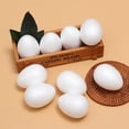 thumbnail image 4 of 150/paquete de huevos de espuma blanca de 5 cm que modelan de poliestireno para adornos artesanales de Pascua, 4 of 9