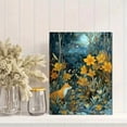 thumbnail image 2 of Golden Fox Sleeping In Flowers Canvas Print Cozy Home Decor, 2 of 8