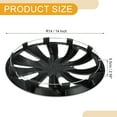 thumbnail image 4 of Unique Bargains 4Pcs R14/ 14 Inch Universal Wheel Rim Hub Cover Wheel Hub Caps Black Silver Tone, 4 of 8