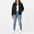 thumbnail image 3 of LLYWEY by LLYWEY Sudadera con Cierre Suave Casual de Color Sólido con Estampado, para Mujer S, 3 of 9