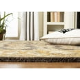 thumbnail image 2 of SAFAVIEH Anatolia Sharyl Traditional Wool Area Rug, Dark Brown/Gold, 4' x 4' Round, 2 of 6
