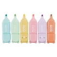 thumbnail image 1 of Estilo de dibujos animados del resaltador de color de útiles escolares de regreso a la escuela 4/5/6 colores disponibles 10ML, 1 of 7