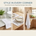 thumbnail image 2 of REGALWOVEN 2 Pack Solid Color Cotton Kitchen Towels, 100% Pure Cotton Soft Absorbent Dish Towels White 25" x 15", 2 of 7