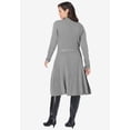 thumbnail image 2 of Jessica London Women's Plus Size Belted Cable Sweater Dress, 2 of 5