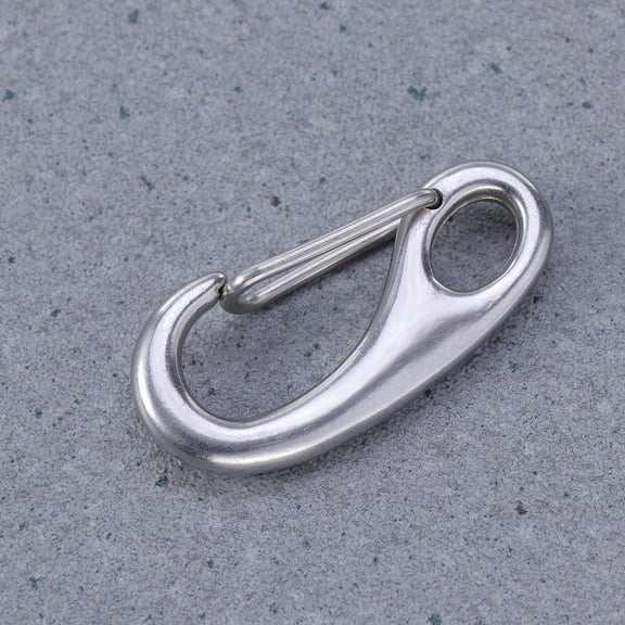 GETAJGHSD 2Pcs Stainless Steel Pet Id Tag Clip Plated Silver Durable Quick Release Dog Tag Holder
