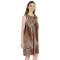 thumbnail image 3 of Moomaya Summer Beach Wear Short Dress For Womens Printed Sleeveless Tie-Up Midi Dress, 3 of 7