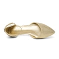 thumbnail image 3 of DREAM PAIRS Bailarinas Punta Fina para Mujer Doradas Talla 7.5, 3 of 5