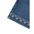 thumbnail image 2 of Wonder Nation Girls Eyelet Hem Denim Shorts, Size 5-18, 2 of 6
