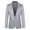 Gray, variant on Men's Suit Jacket One Button Elegant Solid Slim Fit Single Breasted Party Blazer Jacket for Wedding Daily Business Suit Jacket Gray XL