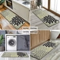 thumbnail image 6 of Gray Floral and Petal Pattern Kitchen Rug Mat,Kitchen Runner Rugs Non Skid Washable,Decorative Kitchen Floor Mats for Kitchen,Sink,Laundry,17"x47.2", 6 of 7