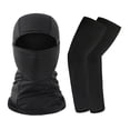 thumbnail image 1 of Ensemble d'Été Couvre-Visage et Manchons de Bras Femmes Hommes Respirant Protection du Visage Protection Solaire Manchons de Bras Longs pour Camping Cyclisme Course Monture Pêche, 1 of 7