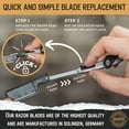Patented Straight Edge Razors For Men, Close Shaving Razor For Beard