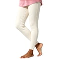 thumbnail image 4 of FNFYFH Thermal Leggings for Women Warm Fleece Underwear Bottoms Base Layer Pants Long Johns, 4 of 6