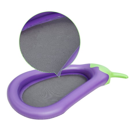 eggplant pool float raft inflatable giant floats lounge holder cup purple water swimming outdoor