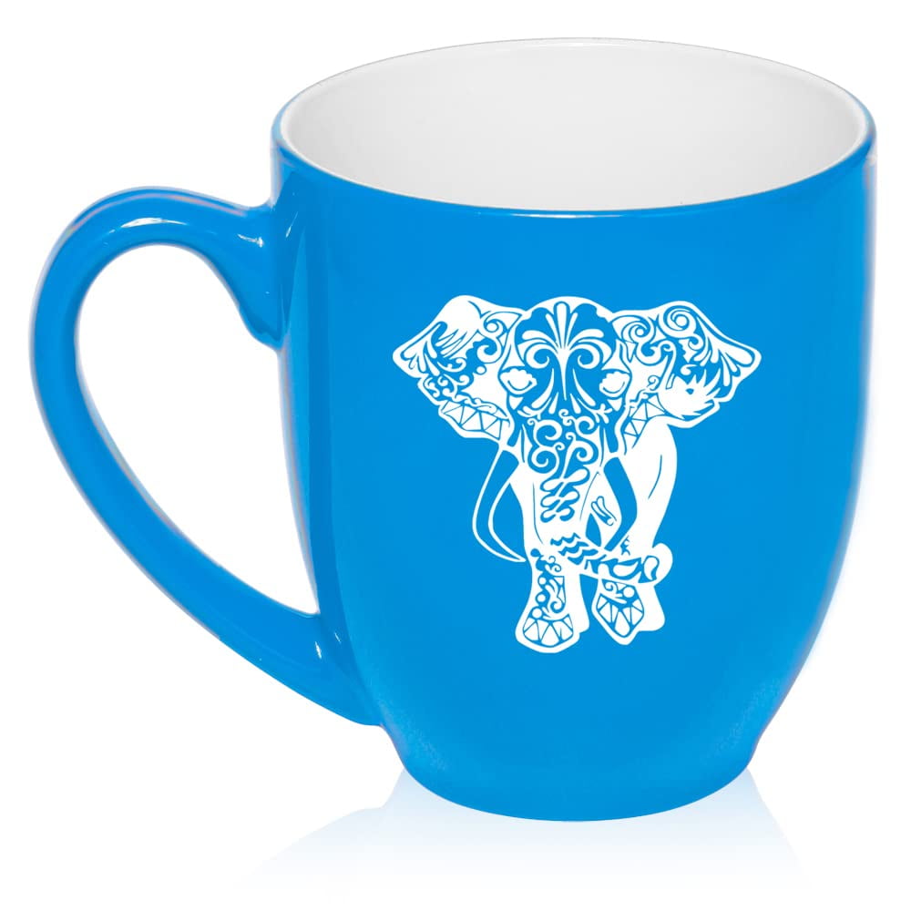 Fancy Elephant Ceramic Coffee Mug Tea Cup Gift for Her, Women, Daughter