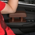 thumbnail image 2 of SPRING Car Armrest Adjustable Height Left Elbow Support Pad Rest Pad brown, 2 of 5
