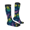 thumbnail image 3 of Fotbe Abstract Bright Pineapple Fruit Retro print Women's Men's Novelty Crew Socks Cotton Socks Knee High Socks for Walking,Running,Nurses,Pregnancy, 3 of 9