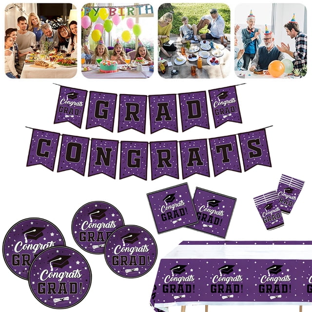 Party Supplies Set,Decoration Kit,Balloon Set,Banner Set,Table Decor,Confetti,Party Favors,Event Accessories,Party Props普通产品 -> Home & Garden -> 家居装饰 -> Event & Party 聚会派对用品Graduation Plates And Napk