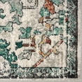 thumbnail image 4 of Luxe Weavers Oriental Floral Green 5x7 Area Rug, Non-Shedding Distressed Style Carpet, 4 of 10