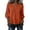Orange, variant on Tops for Women Trendy Plus-Size V-neck Sequined 3/4t Sleeve Solid Color Casual, Size L-5XL