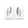 thumbnail image 1 of Awkward Styles Feathers on White Canvas | Minimalist Decor, Set of 2 Wall Art, 1 of 10