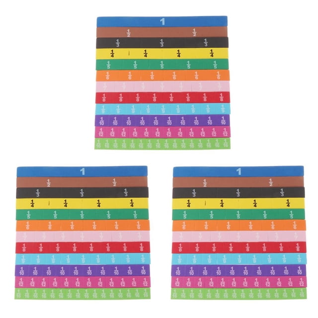 educativo de matemáticas de 83 piezas con fracciones magnéticas