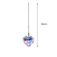 thumbnail image 5 of Tnobhg 1/6Pcs Faux Crystal Suncatcher Hanging Decoration with Chain Indoor Outdoor Home Garden Colorful Rainbow Maker Prism Pendant Ornament, 5 of 7