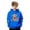 Swt 41# Blue, variant on WAYUTE Sweatshirts for Girls Cute Cow Print Hooded Sweatshirt for Boys Soft Casual Pullover with Pocket