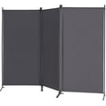 thumbnail image 1 of VEPRIMIN 3 Panel Room Divider, 6 Ft Tall Privacy Screens and Room Dividers, Wall Divider Panels Partition, Freestanding Folding Office Room Separator,102" W x 71" H Grey, 1 of 1