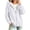 White, variant on UDAUDU Zip Up Hoodies for Women Fall Winter Casual Sweatshirts Zipper Fashion Comfortable Oversized Lightweight Cute Jackets with Pockets Light pink S
